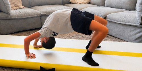 Inflatable Gymnastics Mat Just $47.99 Shipped on Amazon (Cheer & Tumble Anywhere!)