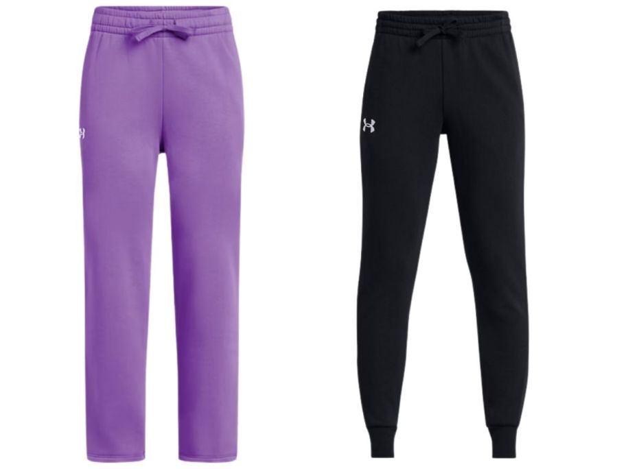 two kids fleece under armour pants