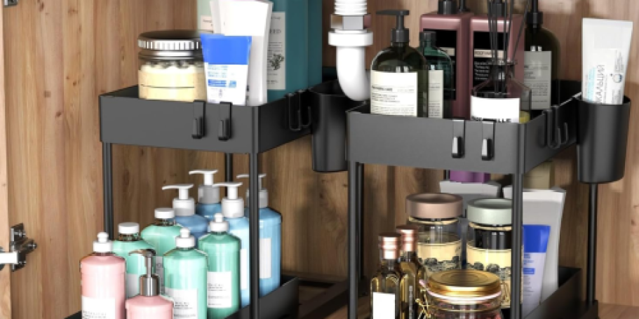 TWO Under the Sink Organizers Only $14.99 Shipped for Amazon Prime Members (Reg. $30)
