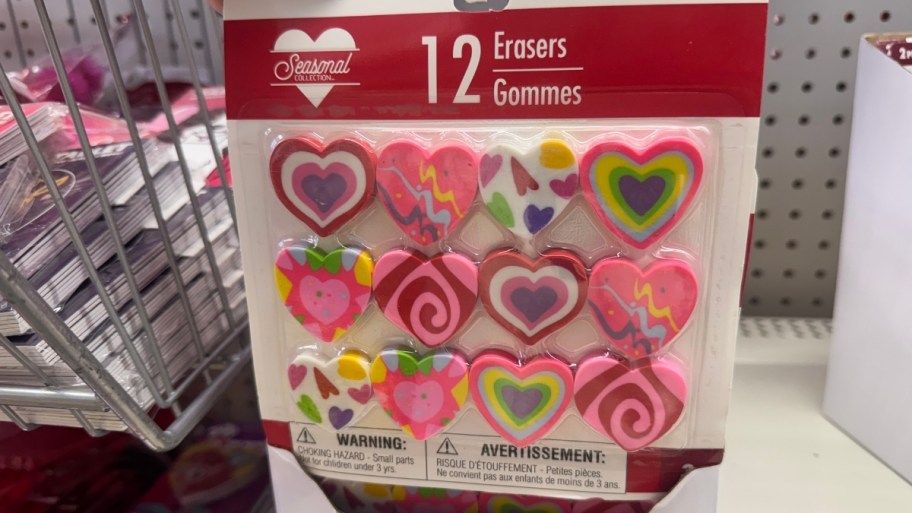 heart erasers