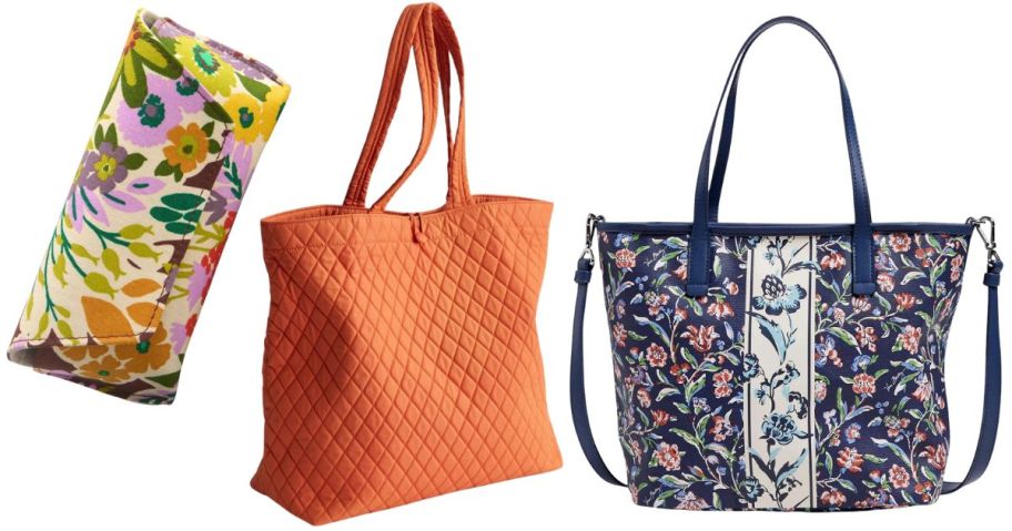 a vera bradley glasses case and two bags