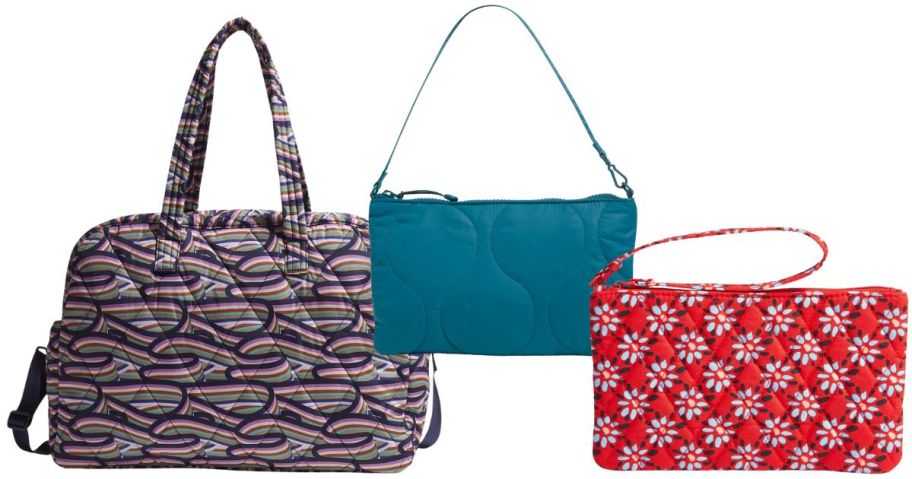 a vera bradley bag and two wristlets