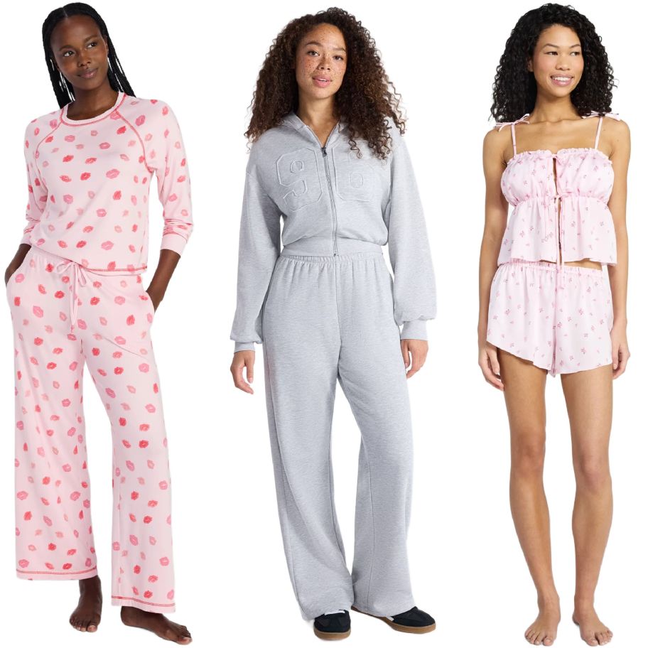 3 women on a white background