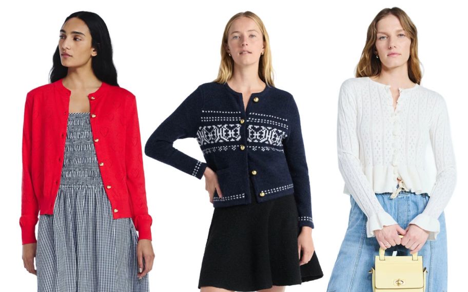 3 women on a white background