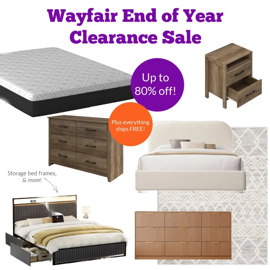 wayfair sale graphic collage