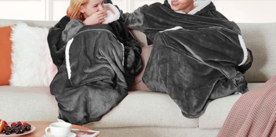 Cozy Wearable Blanket Hoodie Only $13 on Amazon (Reg. $30)