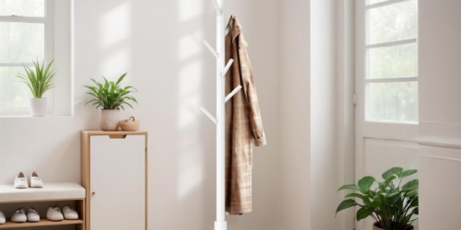 Wooden Coat Rack Only $15.94 on Amazon (Reg. $29)