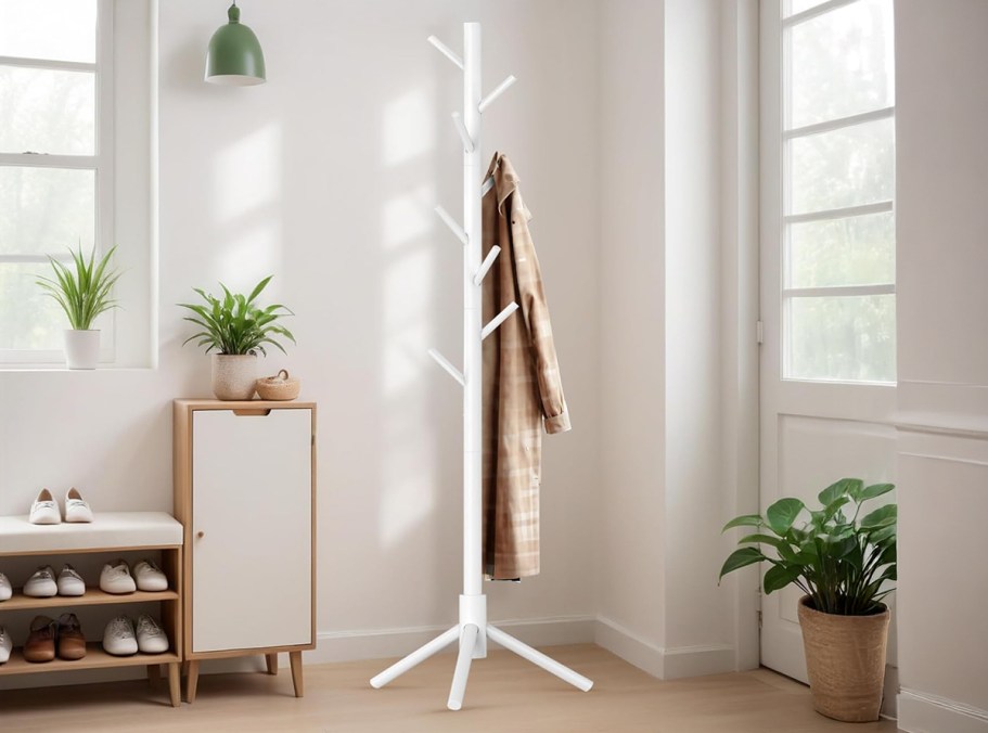Wooden Coat Rack Only $15.94 on Amazon (Reg. $29)