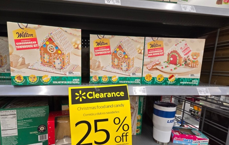 cookie house kits on clearance aisle