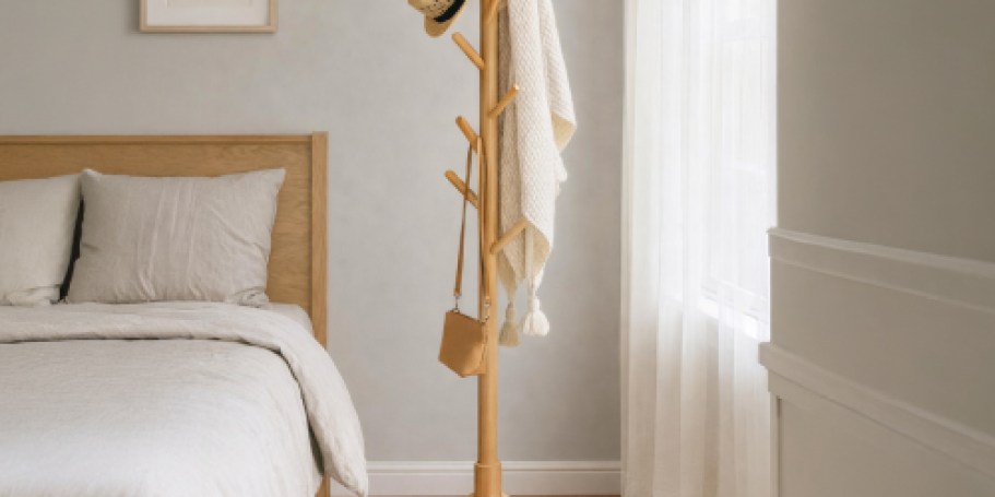 Wooden Coat Rack Only $12.99 on Amazon (Reg. $27)
