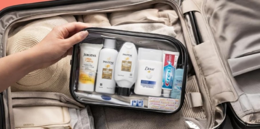 15-Piece Travel Toiletry Bag Just $9.99 on Amazon (Reg. $14)