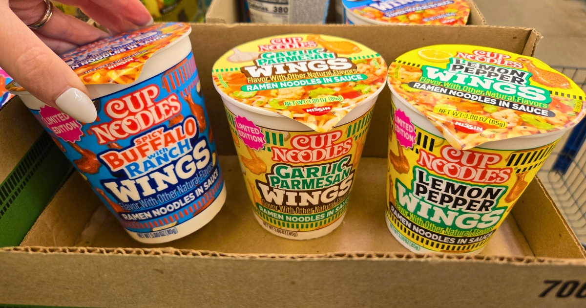 Nissin's New Wing-Inspired Cup Noodles Are Now at Walmart (Three