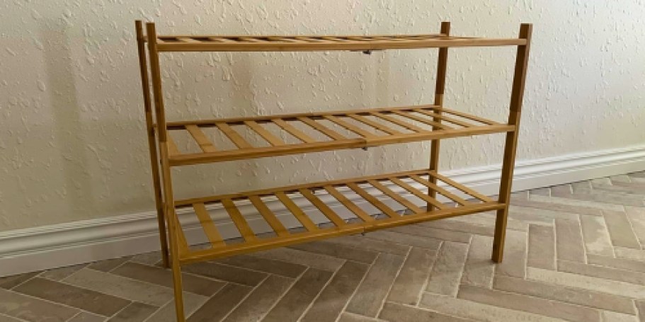 Bamboo Shoe Rack Only $10.79 Shipped for Prime Members (Reg. $30)