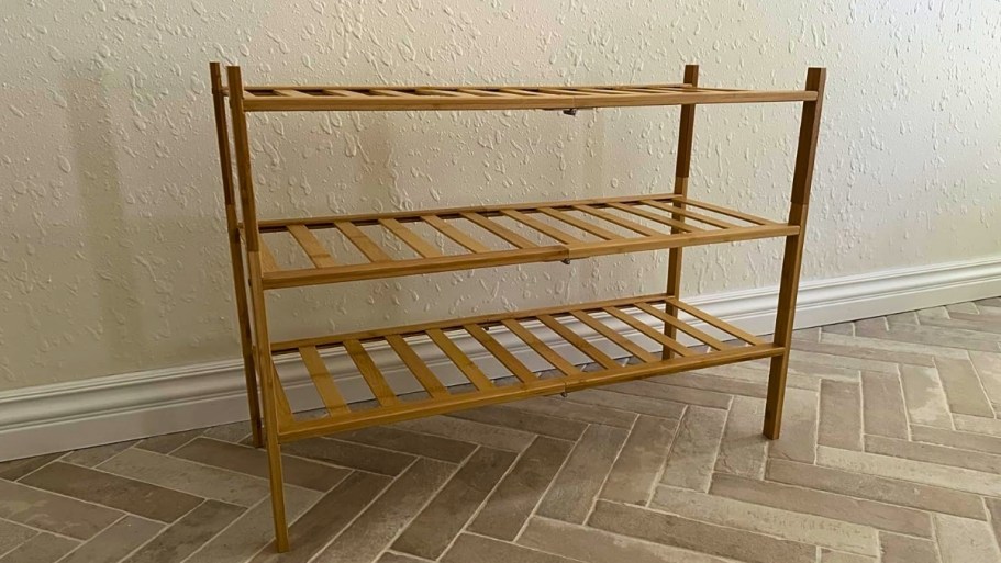 Bamboo Shoe Rack Only $10.79 Shipped for Prime Members (Reg. $30)