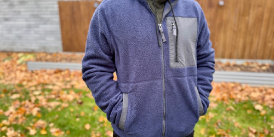 32 Degrees Men’s Sherpa Jacket Only $14.99 (Regularly $65) + Free Tote