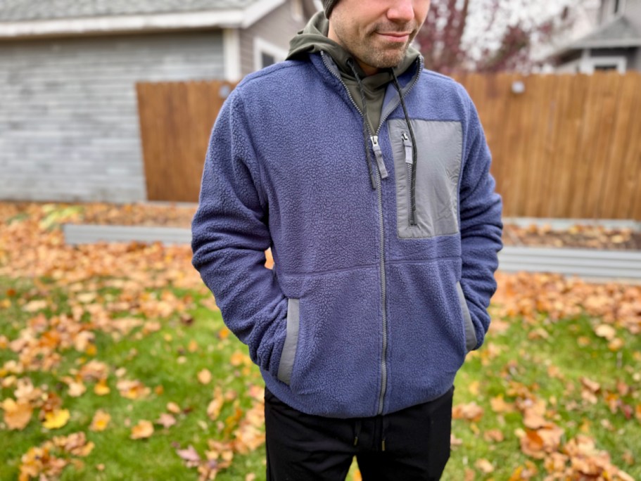 32 Degrees Men’s Sherpa Jacket Only $14.99 (Regularly $65) + Free Tote