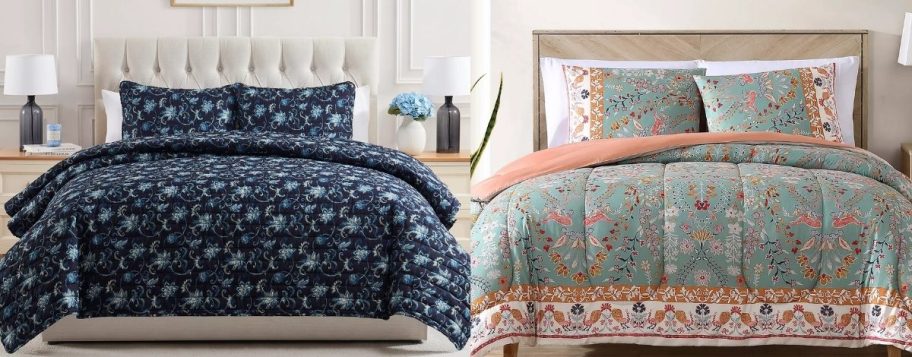 comforter set shown with 3 Piece coverlet set