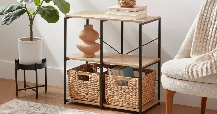 Brightroom 4 Cube Powder Coated Steel Shelves