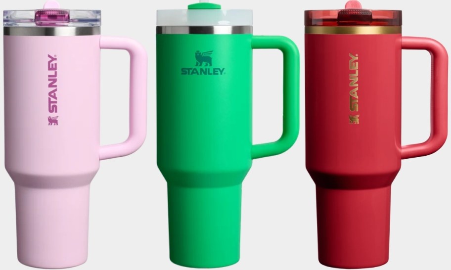 three 40 oz tumblers