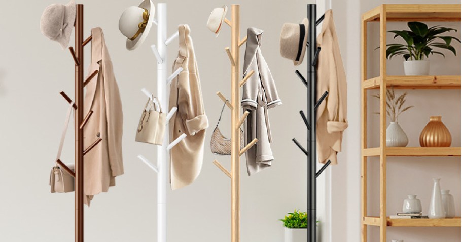 Wooden Coat Rack Only $14.99 on Amazon (Reg. $30)