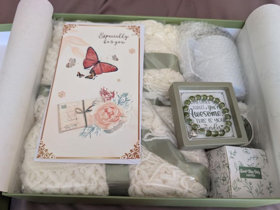 Box with Amazon Self Care Gift Set