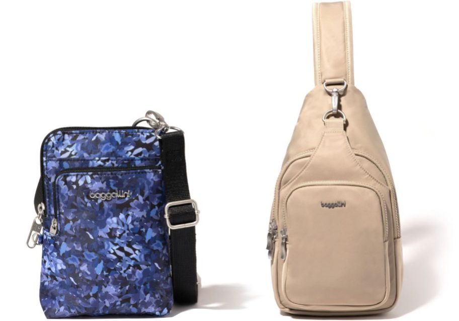 stock images of two baggallini bags