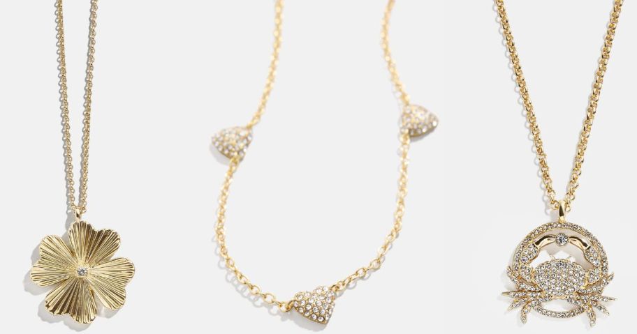 Stock images of 3 Baublebar Necklaces