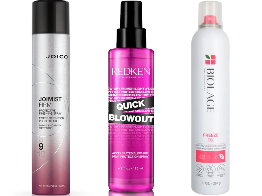 joico, redken, and biolage sprays