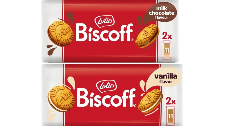 two different stock Biscoff-cookies 