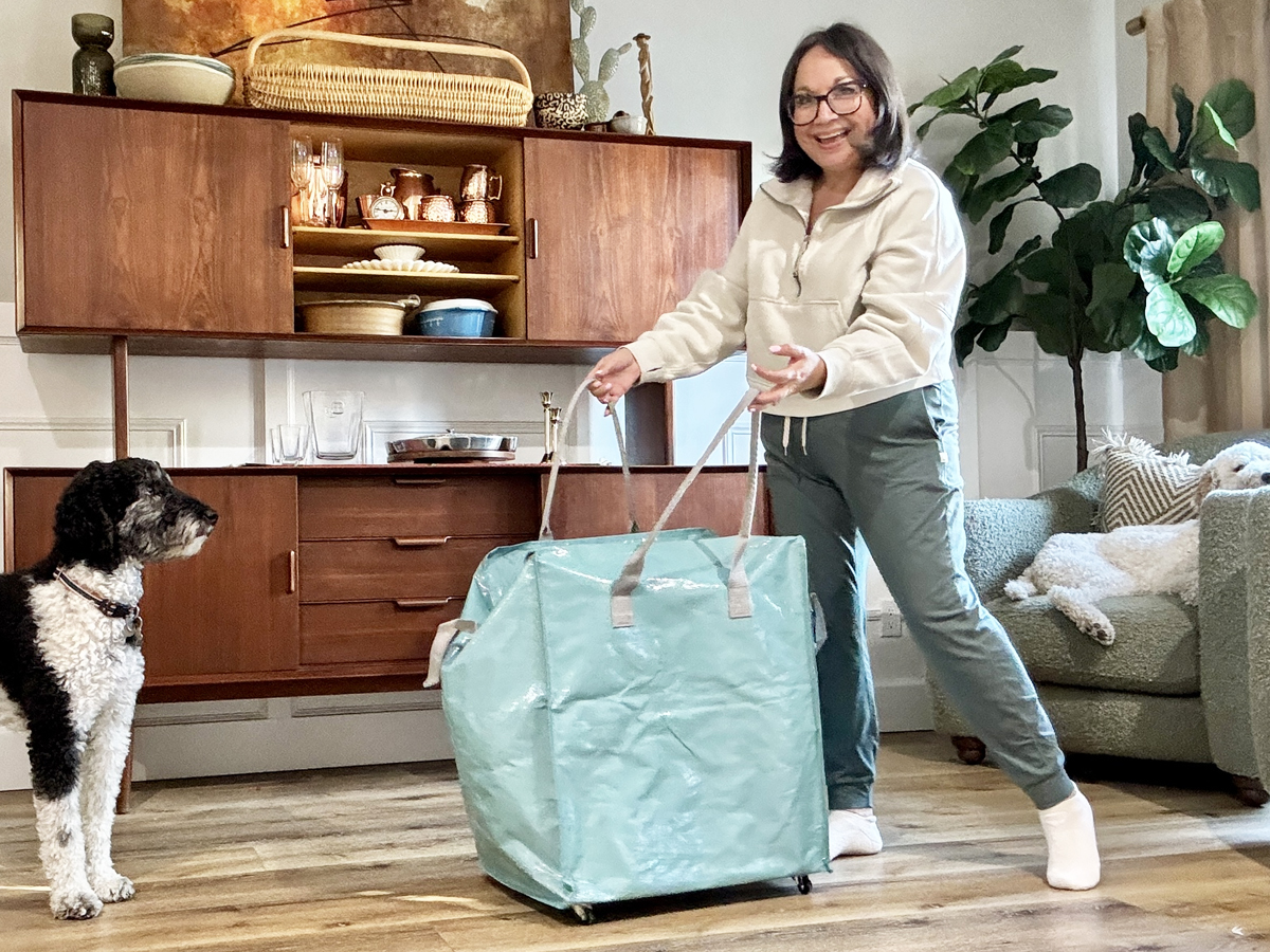 Target’s Collapsible Rolling Totes Are Perfect for Groceries, Laundry, & More (& They’re On Sale!)