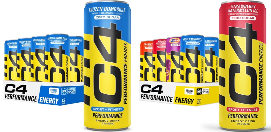 two 12-packs of C4 Energy Drinks