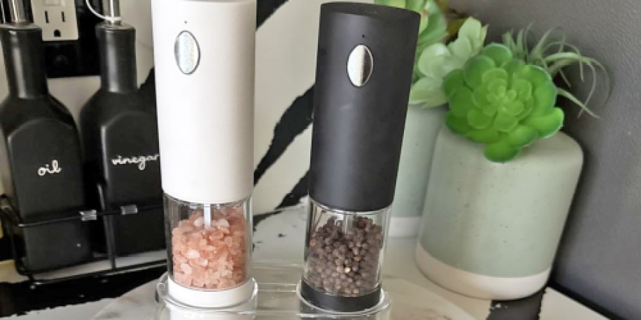 Electric Salt & Pepper Grinder Set Just $11.99 on Amazon
