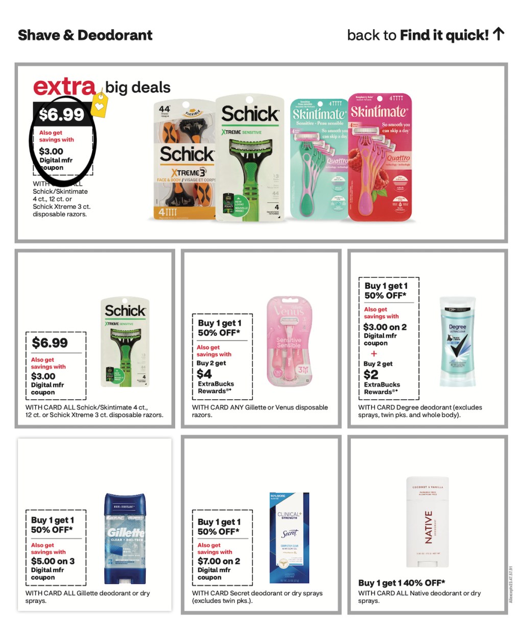 page from CVS ad