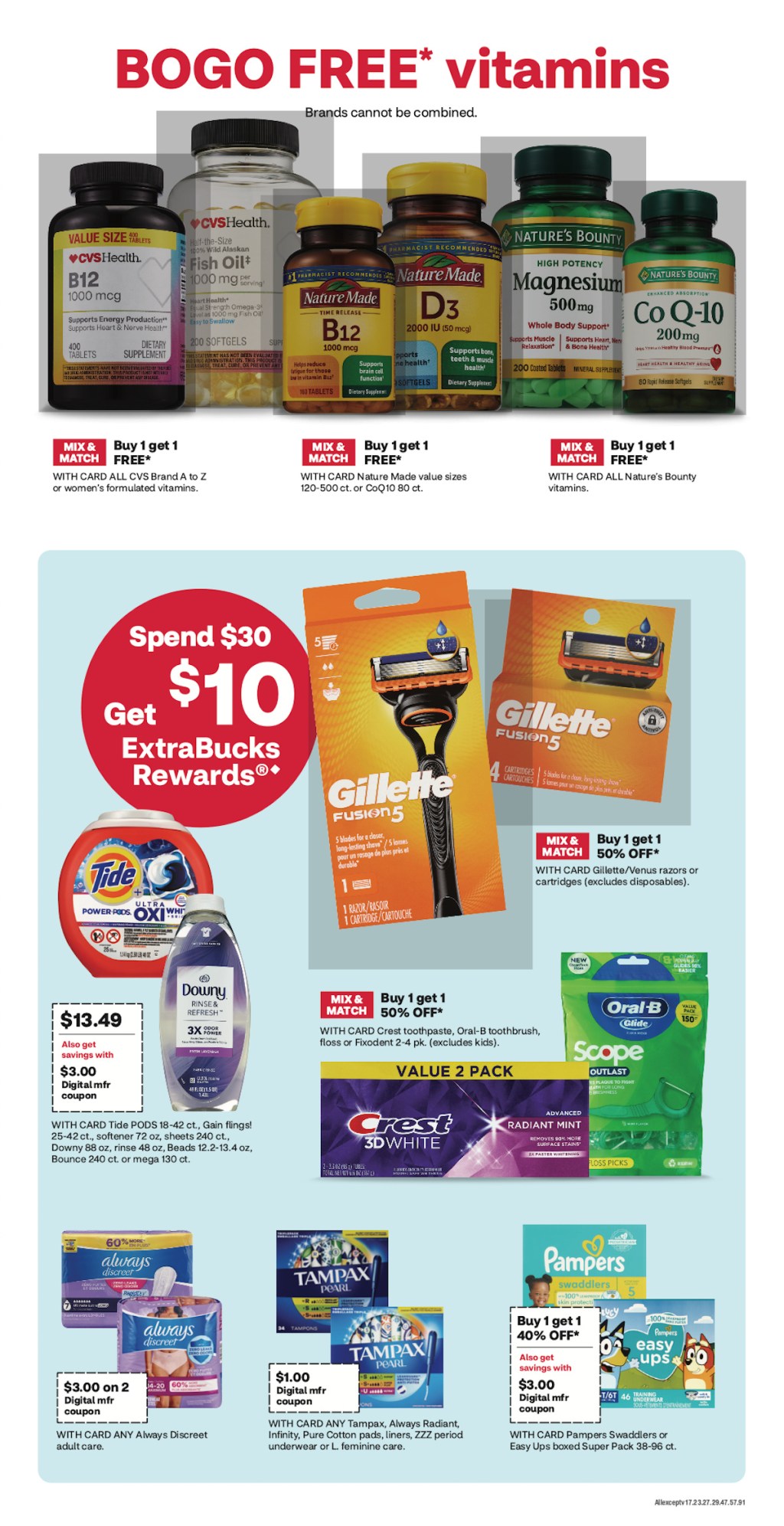 page from CVS ad