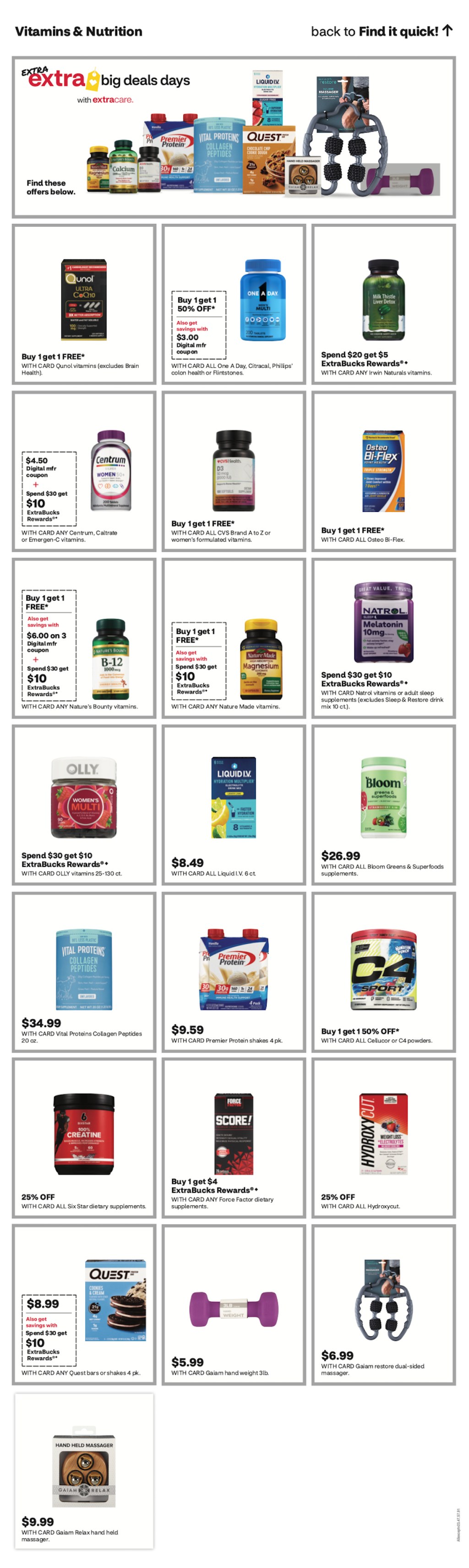 page from CVS ad