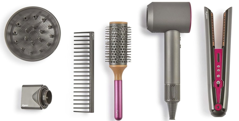 dyson hair styling tools playset