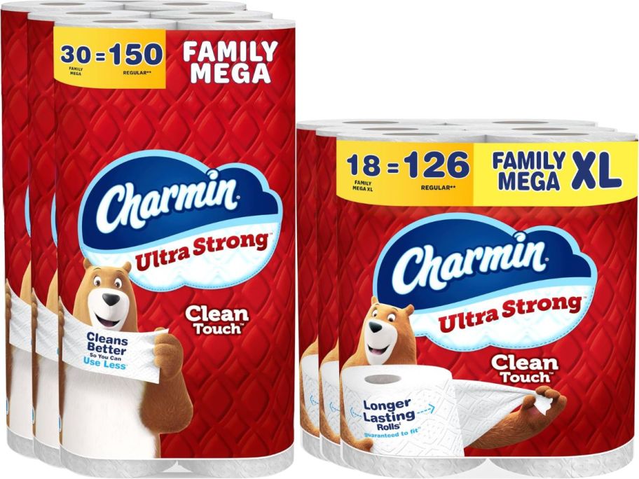 Stock images of two packs of Charmin Ultra Strong