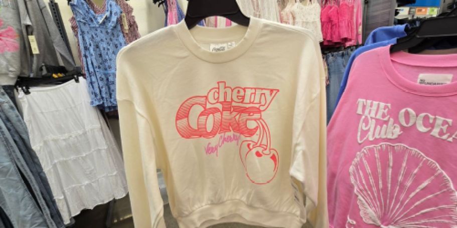 Women’s Cherry Coke Sweatshirt Only $14.98 on Walmart.com (Sizes Are Going Fast!)