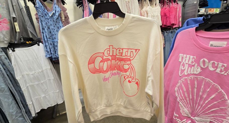 Women’s Cherry Coke Sweatshirt Only $14.98 on Walmart.com (Sizes Are Going Fast!)