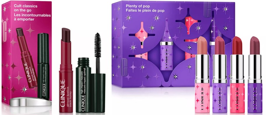 two clinique lipstick gift sets