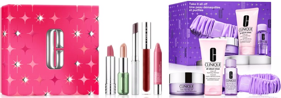 linique lipstick and makeup remover gift sets