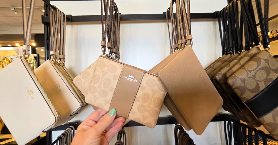 Up to 75% Off Coach Wristlets & Bags