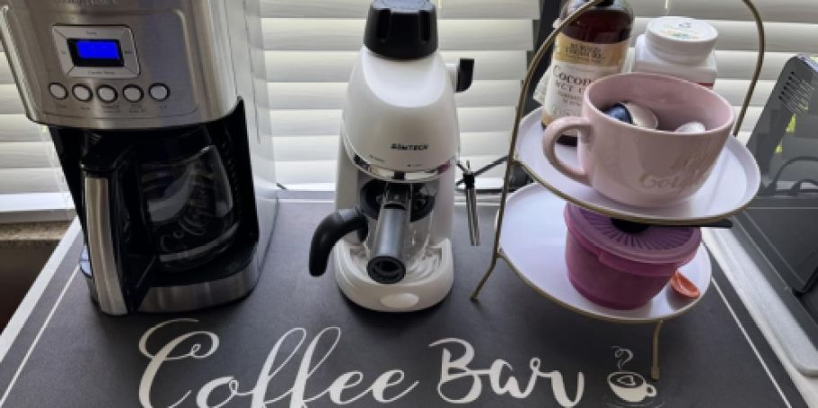 Coffee Bar & Dish Drying Mat from $6.99 on Amazon (Reg. $12)