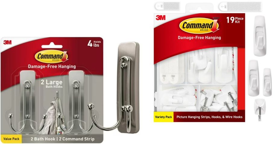 Stock images of two sets of command hooks