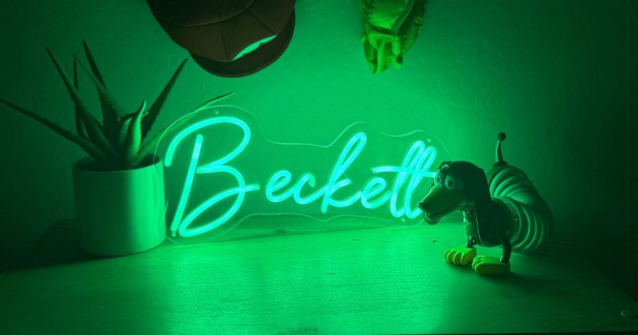 Custom Neon Signs from $11.99 Shipped on Amazon (Teen Gift Idea!)