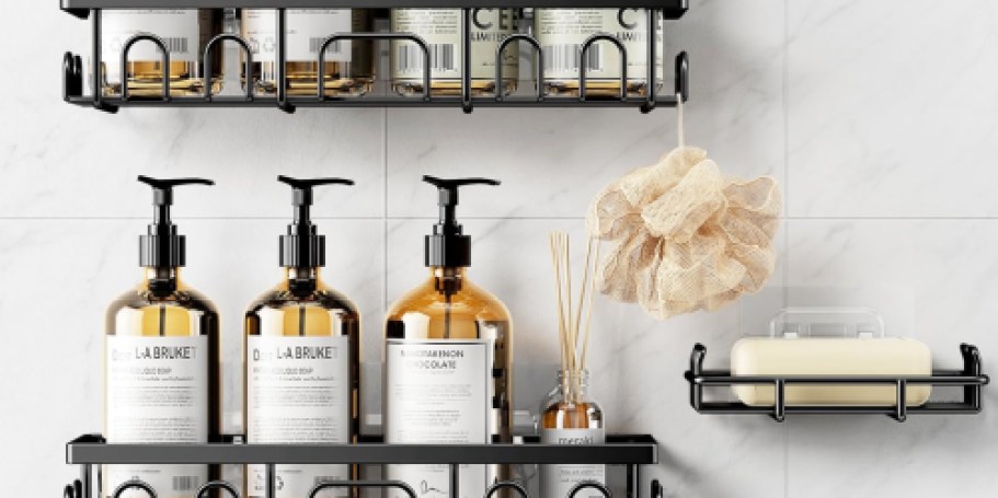 Shower Storage Caddy 3-Piece Set Only $6 Shipped for Amazon Prime Members