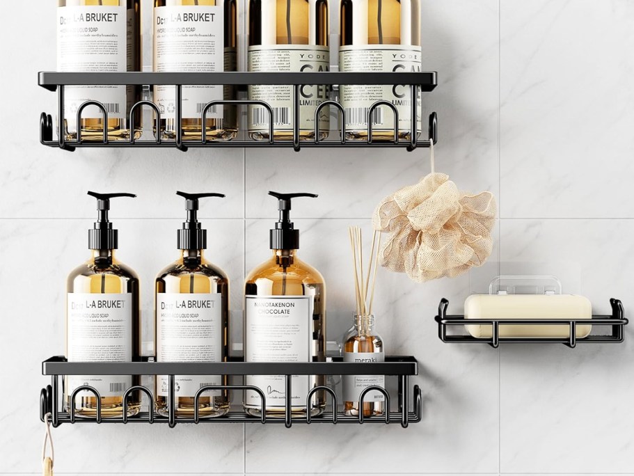 Shower Storage Caddy 3-Piece Set Only $6 Shipped for Amazon Prime Members