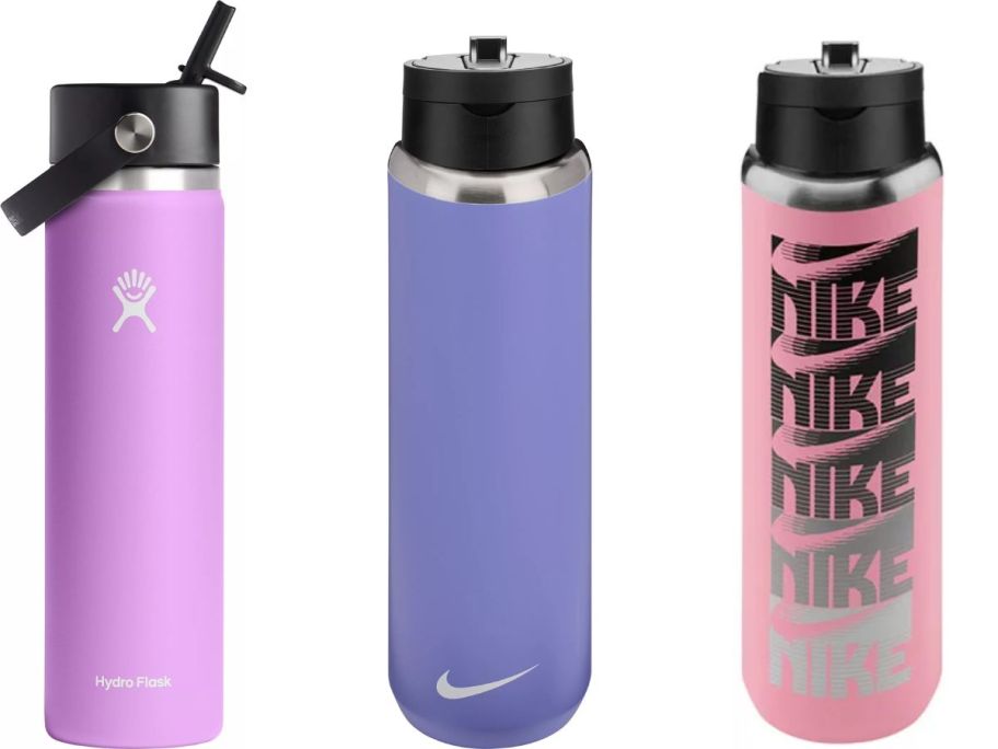 Hydro Flask and Nike Water Bottles