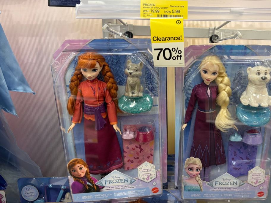 Disney Frozen Anna Fashion Doll & Wolf Cub in store