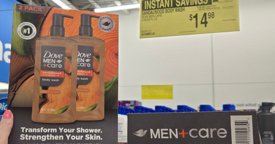 Dove Men+Care Sandalwood Body Wash 26oz 2-Pack